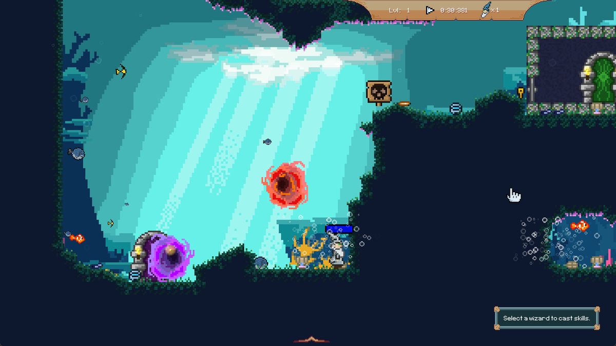 magictwgame's tweet photo. Just a couple days until Next Fest. 

But you can try the demo for the Lemmings inspired roguelite Magic the Wandering on Steam now!

Don't forget to wishlist too❤️

https://t.co/KFIMeTrBR8

 #indiegame #roguelike #screenshotsaturday https://t.co/cKQduorDXp