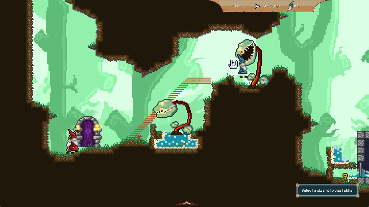 magictwgame's tweet photo. Just a couple days until Next Fest. 

But you can try the demo for the Lemmings inspired roguelite Magic the Wandering on Steam now!

Don't forget to wishlist too❤️

https://t.co/KFIMeTrBR8

 #indiegame #roguelike #screenshotsaturday https://t.co/cKQduorDXp