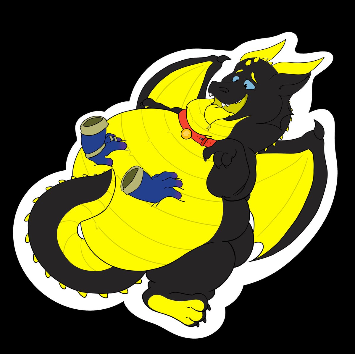 ChubbZane's tweet photo. Dragons deserve so many belly rubs after eating themselves full.

For Anon on discord

#fatfurries #fatfurry #fatfurs #fatfur https://t.co/qttY97BjaF