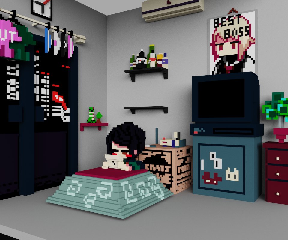 nonames1105's tweet photo. @SukebanGames #VA11HallA I recently stumbled upon a project I created in April 2019 during my college years, despite lacking any drawing or modeling skills at the time. It took me a week to complete because of my deep appreciation for your game,. https://t.co/pCk82jKVjg
