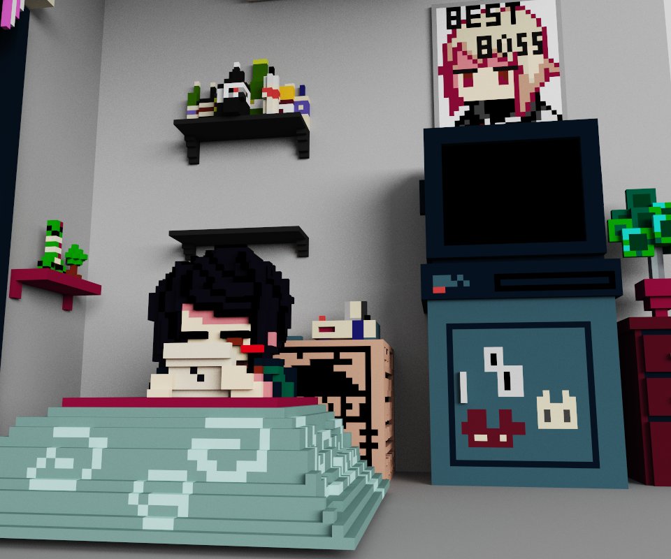 nonames1105's tweet photo. @SukebanGames #VA11HallA I recently stumbled upon a project I created in April 2019 during my college years, despite lacking any drawing or modeling skills at the time. It took me a week to complete because of my deep appreciation for your game,. https://t.co/pCk82jKVjg