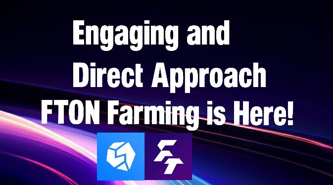 Engaging and Direct Approach

🚀 FTON Farming is Here! Available on <a href="/ston_fi/">STON.fi</a> Dive into the FTON ecosystem by <a href="/FantasyFanton/">Fanton Fantasy Football</a>, where you can now farm and earn BIG! 💰

#Stonfi #Defi #Blockchain