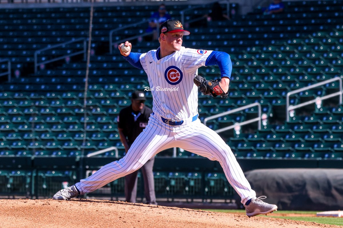 biest22's tweet photo. Pitcher @SamThoresen was one of 4 @Cubs to make his @MLBazFallLeague debut on Thursday. Sam threw 1.2 IP with 2 BB and 2 K's. #Cubs #CubsProspects @AFL2024 @Pelicanbaseball @SBCubs https://t.co/x7541D9iat