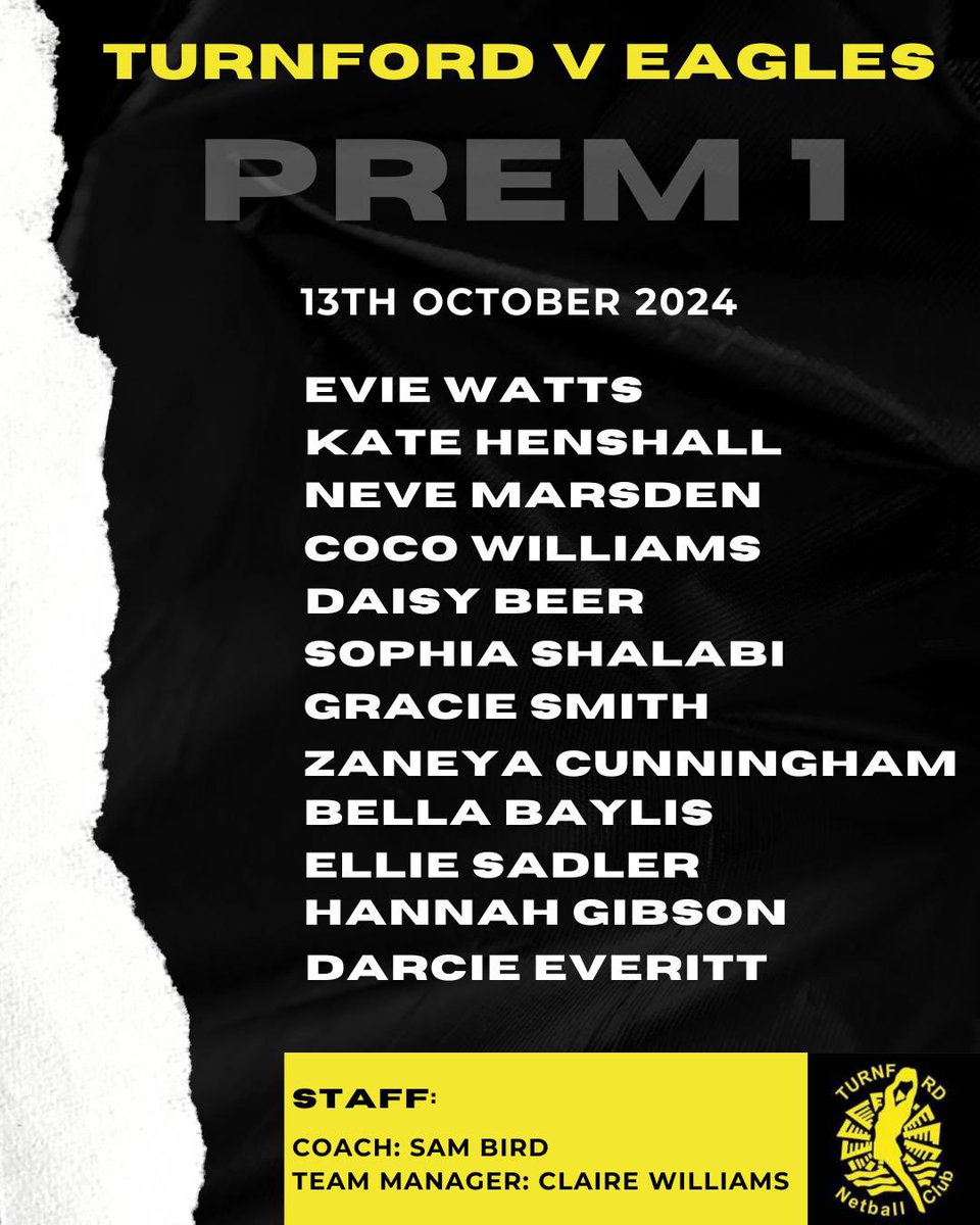 Our Prem team are looking forward to our home game tomorrow v <a href="/Eagles_Netball/">Eagles Netball Club</a> 

10.30am FCP and you can watch the game on englandnetball.tv 

💛🖤