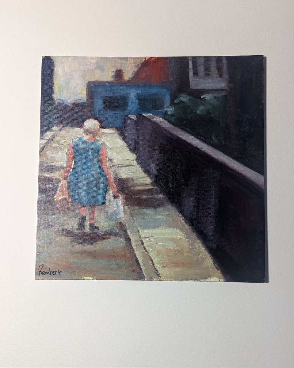 Paintings I completed during the Nancy Tankersley workshop at Booth Museum Artist Guild Sep 5-7. In reverse order #3 "Sabine in Madrid" #2 "Nancy's Muse" and #1 "Bag Lady". Oils #cobbartteacherscreate