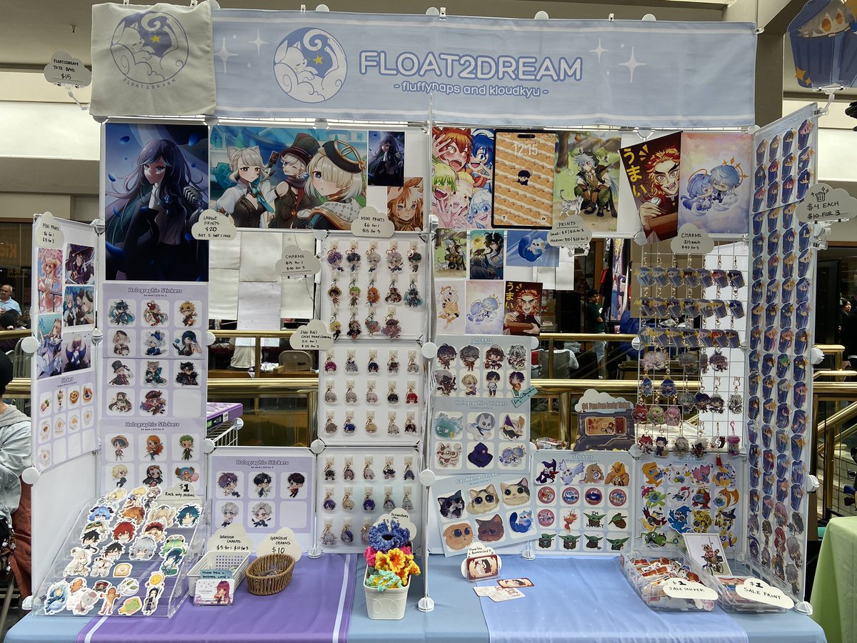 Float2Dream's tweet image. We are upstairs in Japantown in San Francisco for Mini Art Mart! Come say hi!! 👋