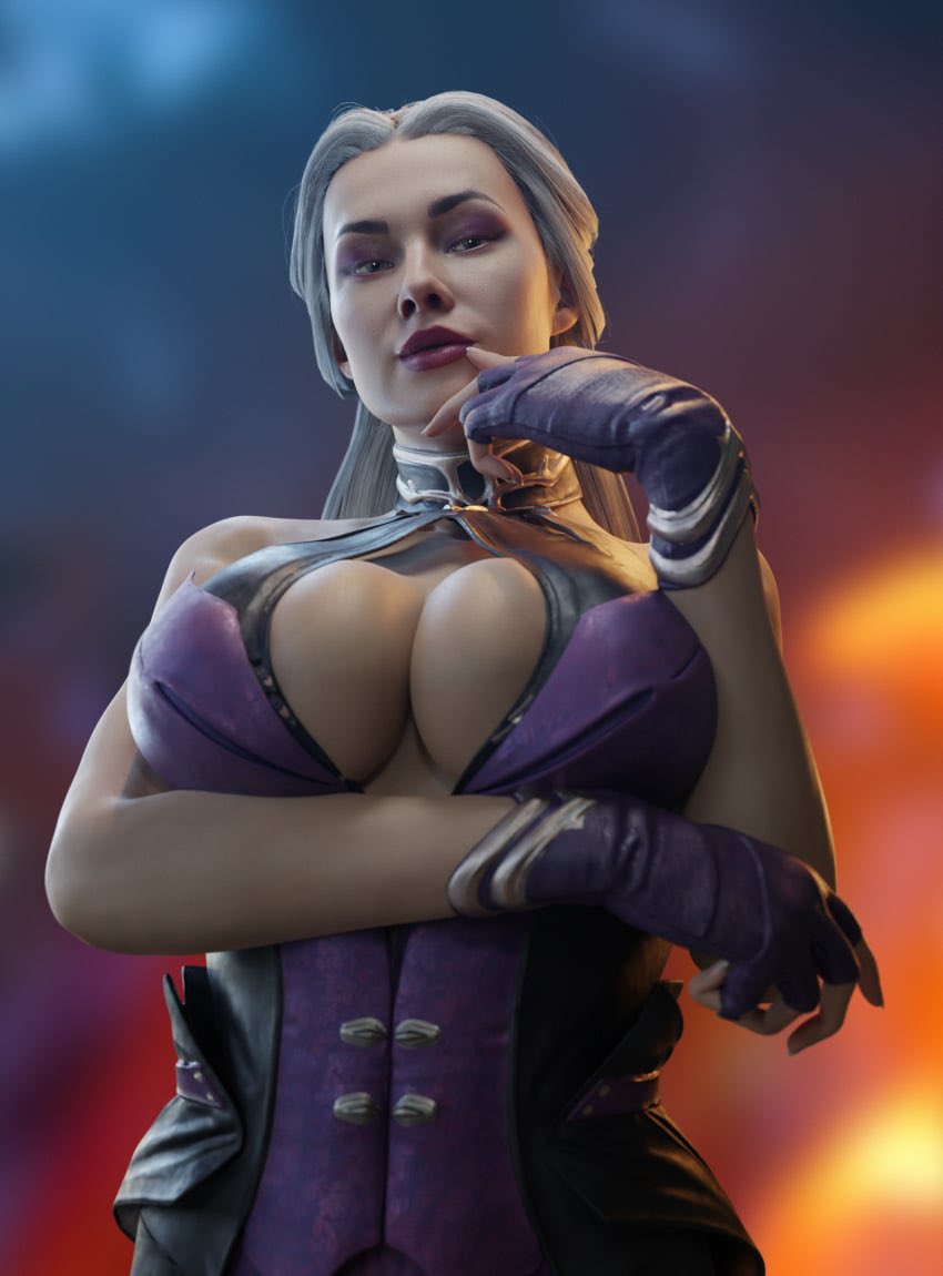 Aww, poor thing. Unfortunately, Sindel can’t relate to her struggle. 

Since she was blessed with big, soft, bouncy tits.
