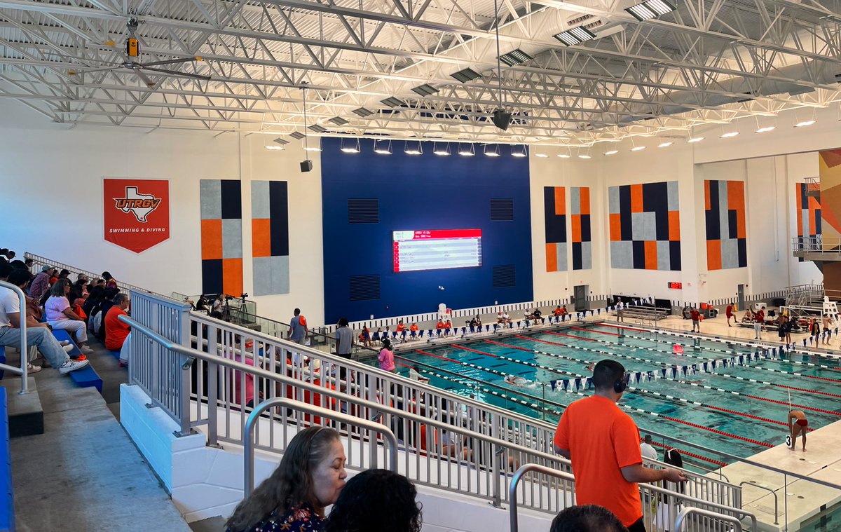 ChasseConque's tweet photo. Incredibly special when you get to see a new program come to life - what a day for @UTRGVSwimDive!

Grateful to @coachebgraham for taking the leap of faith &amp; doing yeoman’s work to start Div. I 🏊‍♀️ in the #RGV!

Great support today from our community!✌🏼

#Pioneers #RallyTheValley https://t.co/rVs0hnZbJN