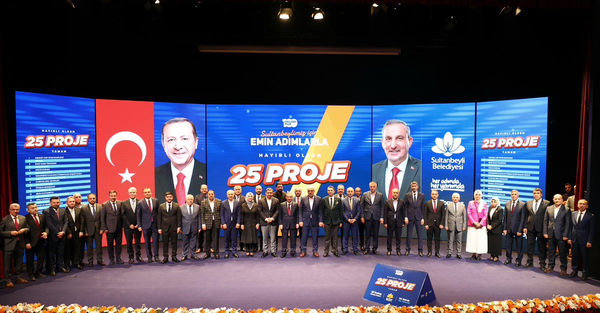 alitombastr's tweet photo. Sultanbeyli'mize 6 ayda 25 Proje kazandırdık!

✅Mehmet Akif Spor Kompleksi
✅SULKON
✅Fetih Korusu
✅Aydos Korusu
✅Sultanbeyli Kart
✅Üniversiteyi Kazananlara 10 Bin TL Başarı Ödülü
✅İlkokul Öğrencilerine Kırtasiye Seti
✅Ücretsiz Ring Seferleri
✅Bilim Sultanbeyli
✅Sultanbeyli FİT
✅Sultanbeyli Dil Akademisi
✅SULMEK
✅Kent Meydanı Düzenleme Projesi
✅Akıllı Aydınlatmalar
✅Fiber Altyapı
✅Taksi ve Minibüs Durakları
✅İletişim Ofisleri
✅Tiyatro Okulu
✅Anadolu Kültür Gezileri
✅Sultanbeyli Aile Danışmanlık ve Eğitim Merkezi 
✅SADEM
✅Kreş
✅Sıfır Atık Projeleri-Kompost Tesisi
✅Mobil Sultanbeyli
✅Sokak Hayvanları Yaşam Alanı

7'den 70'e tüm vatandaşlarımıza hizmet edecek toplam 25 projemizi hayata geçirdik.

Yeni dönemde, yeni projelerimizi hizmetinize sunmak için çalışmalarımıza aralıksız devam edeceğiz.

Cumhurbaşkanımız Sn. @RTErdogan'ın liderliğinde, devraldığımız hizmet sancağını daha da yukarılara taşımak için tüm gücümüzle çalışacağız.

25 Proje Tanıtım Programı'mıza katılımlarından dolayı İl Başkanımız Sn. @osmannnurika, İstanbul Milletvekilimiz Sn. @yahyacelik_, Siyasi Partilerimizin İlçe Başkanlarına ve Yönetimine; meclis üyelerimize, muhtarlarımıza, Oda ve STK Başkanlarımıza şükranlarımı sunarım.

Ve özellikle 25 projemize üstün emeklerinden dolayı tüm çalışma arkadaşlarıma teşekkür ederim.
#Sultanbeyli25Proje