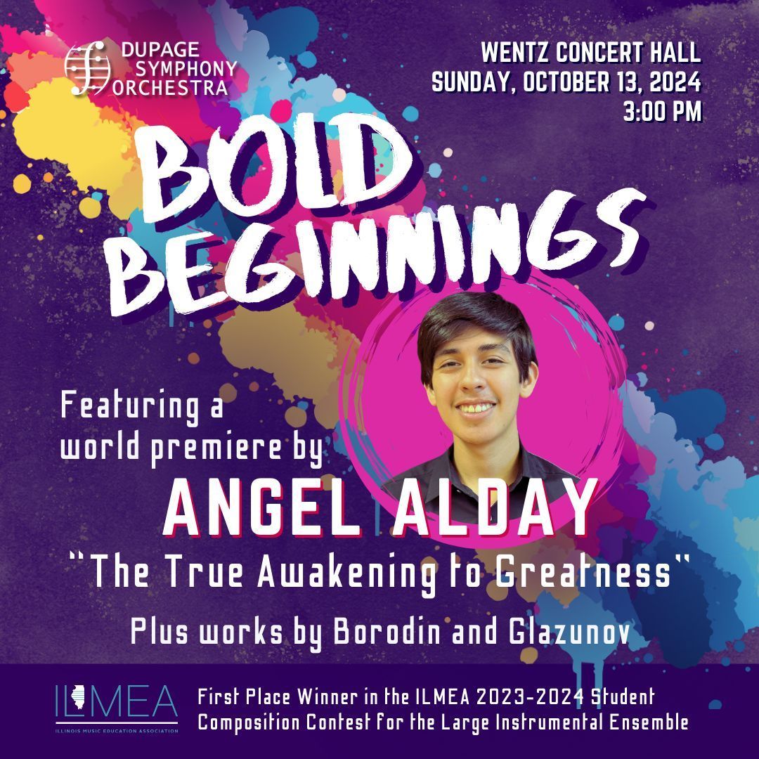 We've sold out 90% of our Main Floor! Don't have plans tomorrow? Get tickets to our 3pm "Bold Beginnings" concert. Remaining seats are just $7.10 through today at 11:59pm CT! Use code AWAKENING at checkout: buff.ly/3ZXmqHS #NapervilleIL #DuPageSymphony #DSO