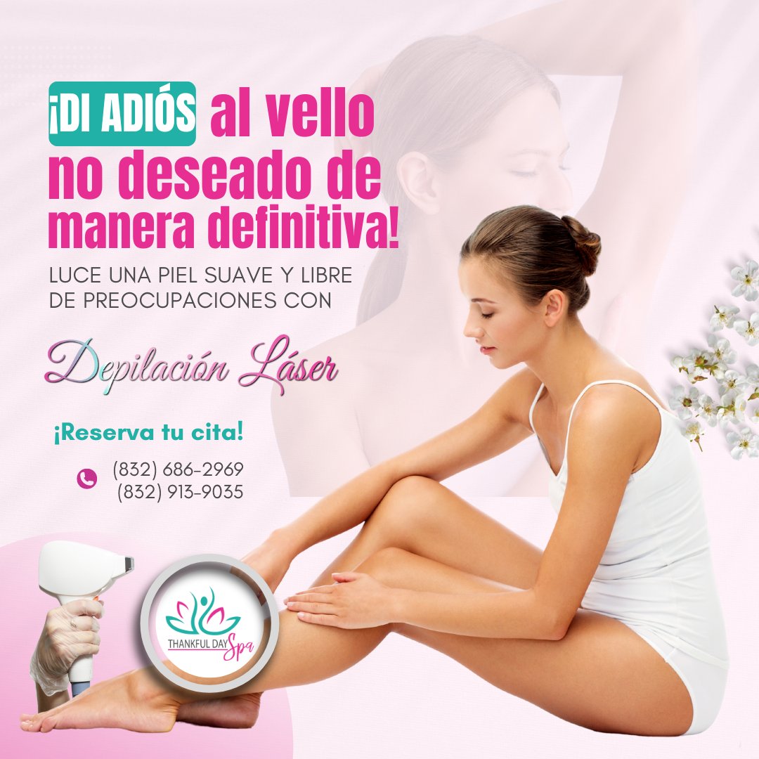 ThankfulDaySpa's tweet photo. 🌿Say goodbye to unwanted hair forever!
Laser hair removal is your ultimate solution for smooth, irritation-free skin, without the hassle.✨
💞 https://t.co/av8x55Hm0m