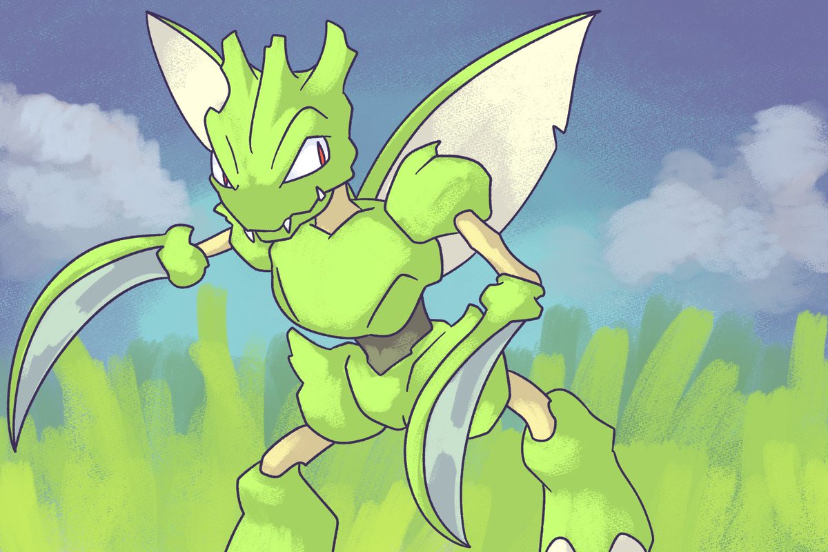 PRETTY DEEEECENT scyther from memory today!
