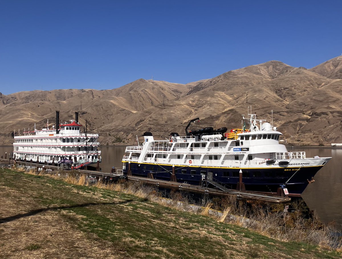 The American West and the National Geographic Sea Bird. My two ships this season! #cruiseshiphistorian