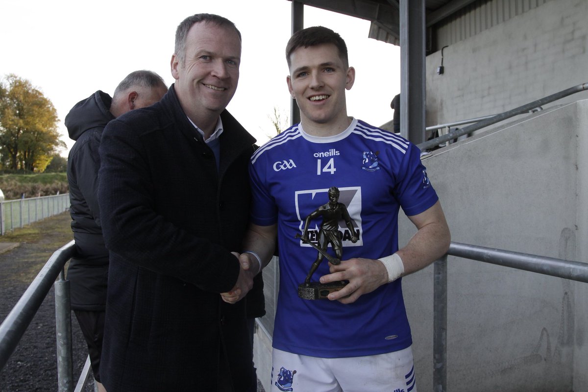 Congratulations to Tooreen on winning the Connacht Gold Senior hurling championship final today.

Here's Shane Boland receiving the trophy and well done to Fergal Boland on being named the Connactht Gold Player of the Match 🏆