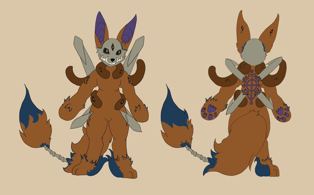 LunaryRose's tweet photo. A design of a character for @SenriMoggers96 

They are a summon of her character named Snowdrop~
They are still un-named https://t.co/WxbXQxV8tH