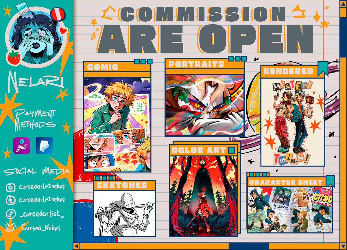 Cursed_Nelari's tweet image. Hi everyone!
Right now I'm in a thight situation with my family, so this is an emergency post. I'm doing comiision¡¡ If you're interested in ✨commissioning✨ me, feel free to drop me a message in my DMs, ask box, etc.