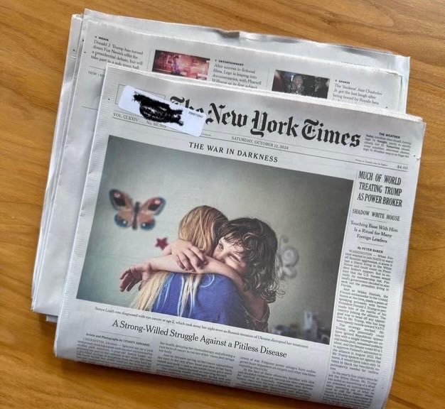 Today’s Times Front page about our Ukraine Orphanage