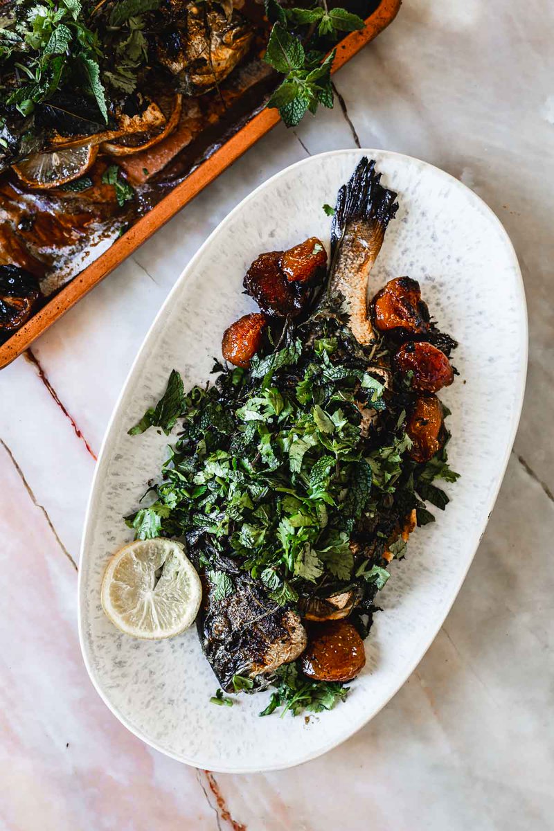 Whole Fish with Pomegranate Molasses: A Stunning Holiday Centerpiece! The perfect symbolic dish for Rosh Hashanah or Thanksgiving, this bold, flavorful recipe is sure to impress. Can't wait to see your comments!
