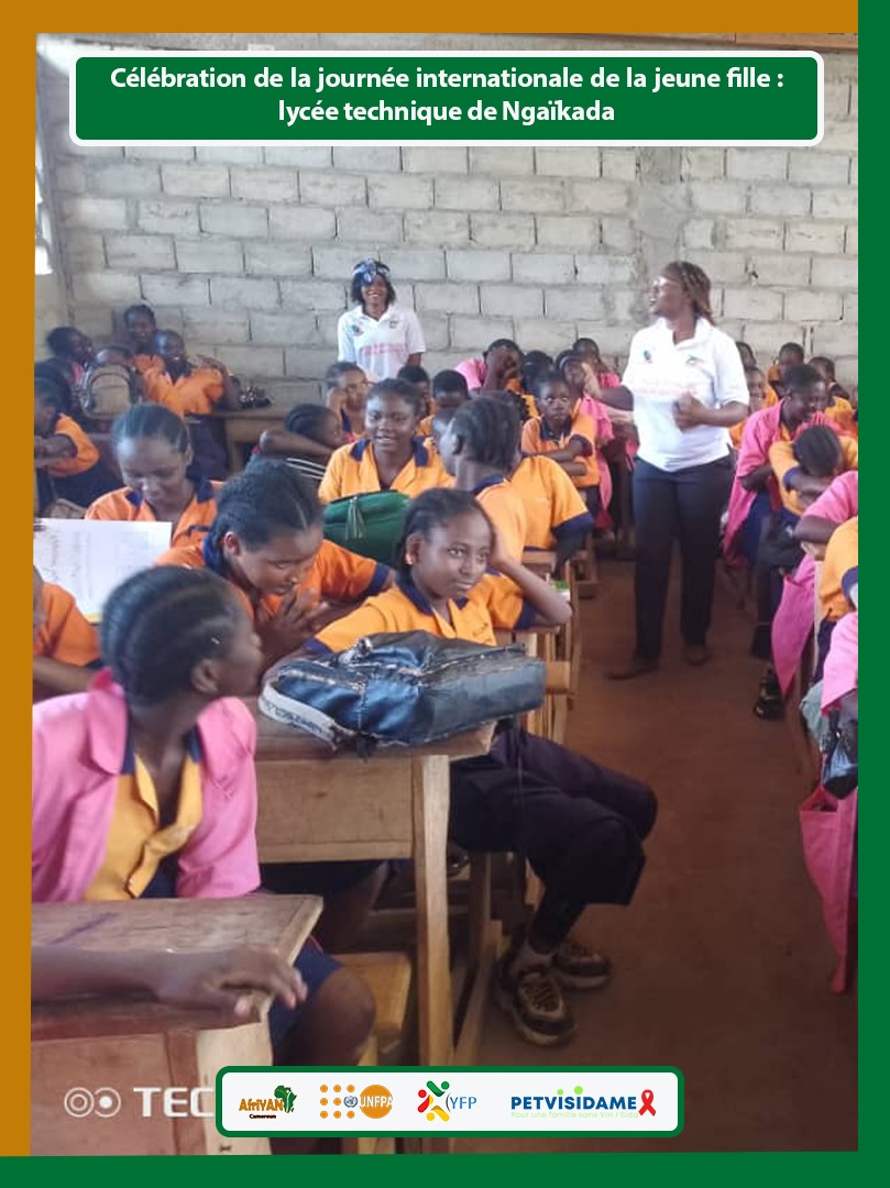 AfriYAN_Camer's tweet photo. 1/3🎉Célébration de la Journée Internationale de la Jeune Fille ds la Région de l'Est
AfriYAN,à travers son antenne de l'Est &amp; en collabo avec le #RENATA,s'est mobilisé aux Lycées Techniq &amp; Bilingue de #Yokadouma pr animer 1 causerie éducative sur le harcèlemnt sexuel &amp; les #VBG. https://t.co/2HLV4NQgXQ