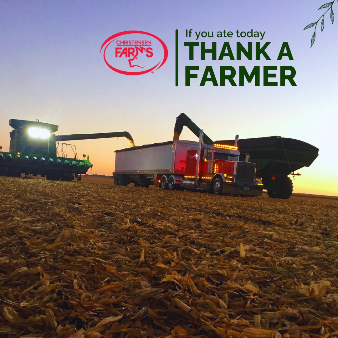 Honoring the hard work and dedication of farmers on National Farmer Day. 🌾 Thank you for feeding the world and keeping agriculture strong. 

 #NationalFarmerDay #FarmersFeedUs #ChristensenFarms