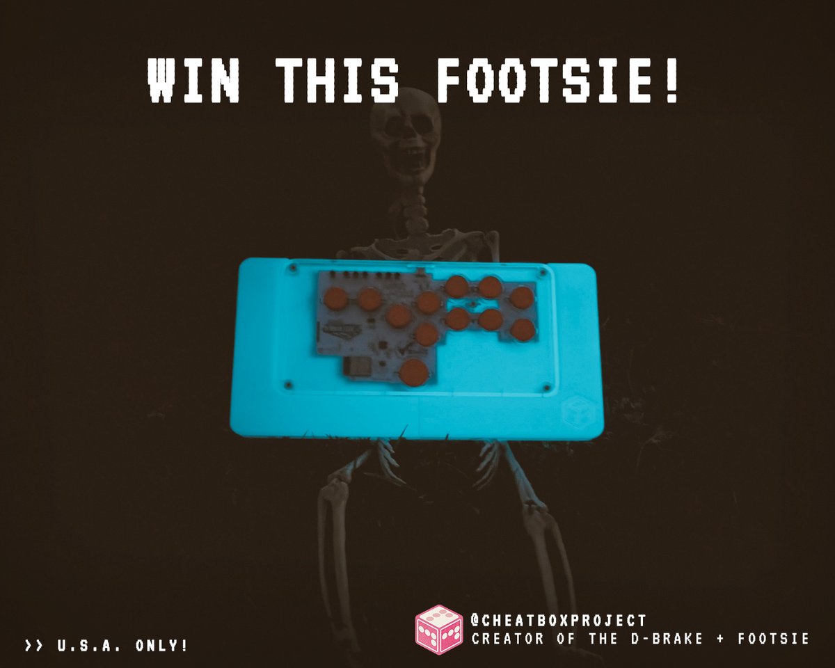 CheatboxProject's tweet photo. Spooky Season is upon us, and something strange is afoot...literally💀. Deep in the shadows lurks a mythically rare glow-in-the-dark FOOTSIE, waiting for YOU to give it its final resting place. Here's how to enter:
1. You must live in the USA
2. Follow and Retweet!
3. Show me your #snackboxmicro! Winner will be random! Contest ends Tuesday 10/15 @ 2PM CST #ECT2024