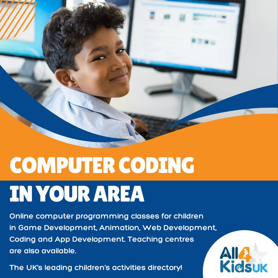 All4KidsUK's tweet image. Computer coding classes in your area 👨💻
Looking to enhance your kid's digital skills?
Our directory has a range of online computer programming classes for children.
Find the perfect class below 👇
all4kidsuk.com/computer-codin…
#computercoding #kids #kidsactivities #kidsclasses