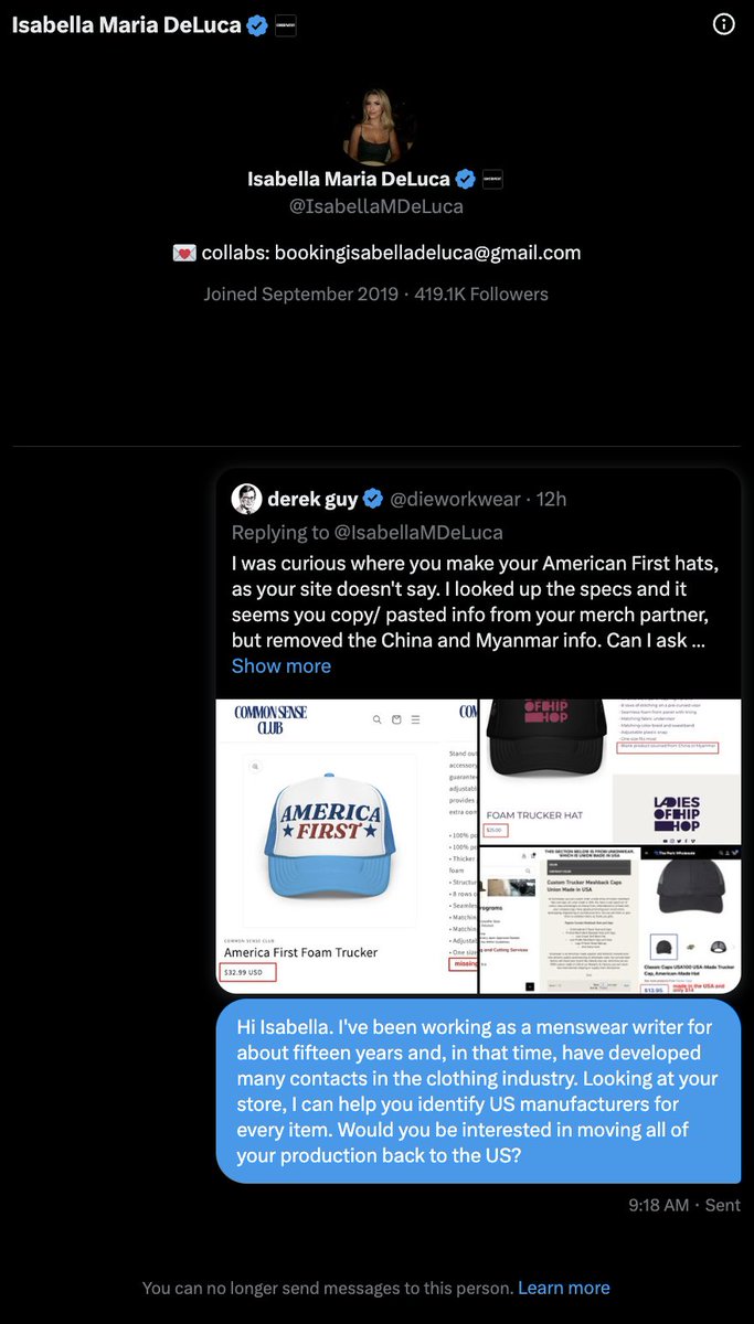 dieworkwear's tweet photo. i remain convinced that few people making or buying this sort of merch actually care about US manufacturing jobs or fair wages for working-class americans https://t.co/sG2uTOctBC