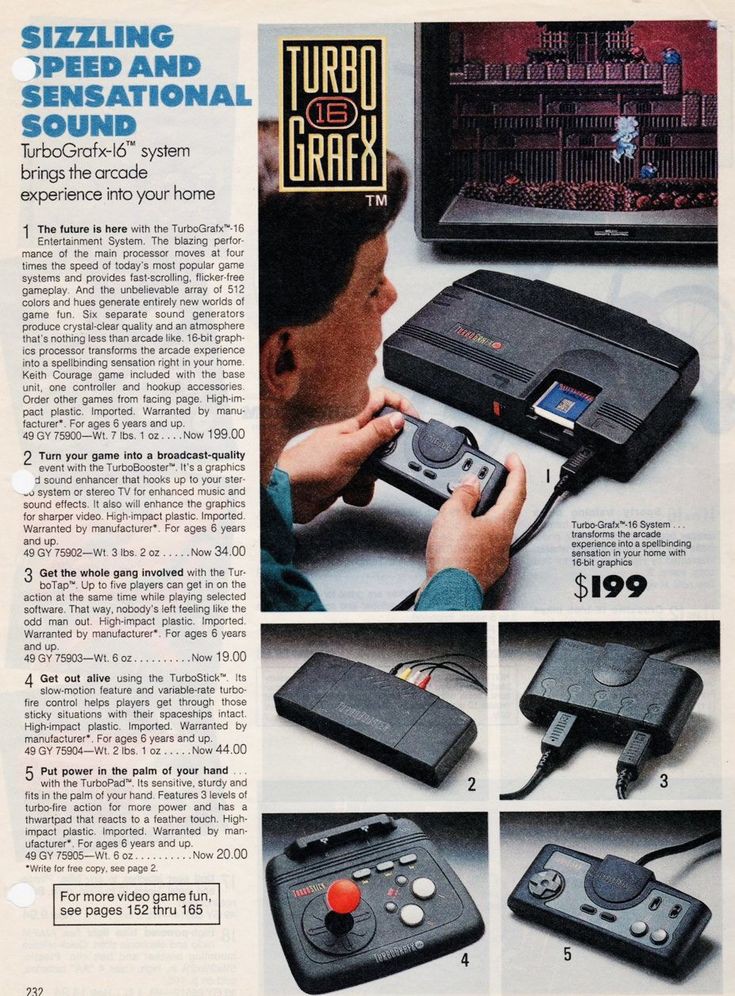 Turbo Grafx ad 1991.