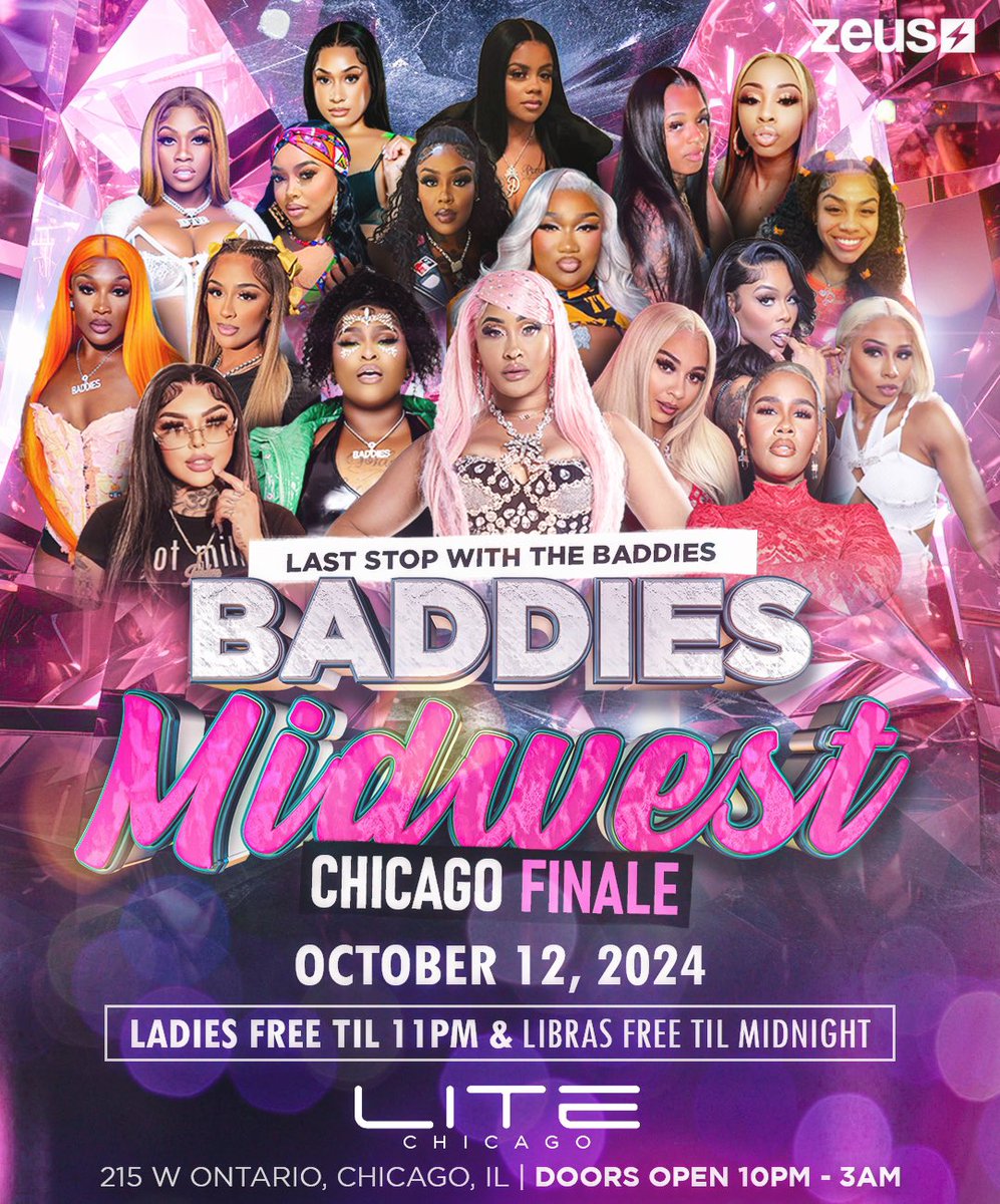 The_ZeusNetwork's tweet photo. Ohwee!! ๐ฅ Issa BADDIE PARTY TONIGHT in #Chicago at #LiteChicago with EP @NunnMissnatalie and her Baddies from #BaddiesMidWest!! ๐ฅ Doors open at 10 PM and close at 3 AM ๐ โฆ Whoโs pulling up?! ๐ค Comment and save the address below! ๐๐พ
๐215 W. Ontario St., Chicago, IL https://t.co/Kq2HUVcoWQ