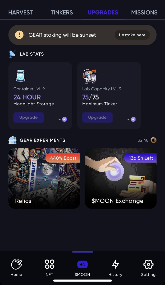 BOCKPECUK's tweet photo. It’s a great feeling when you’ve upgraded your container and lab capacity to the maximum. And now, together with @MeteorWallet and @NearTinkerUnion , you enjoy the harvest of $MOON and $GEAR drops

Free airdrop. Join us, there is still time

https://t.co/nIjecNIJuA https://t.co/rbQsbXJpsq