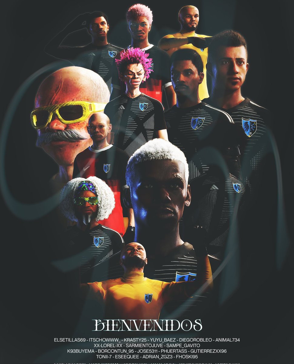 Llega nuestra plantilla de EA FC25 🤩 para darlo todo esta temporada y demostrar donde debemos estar 🔥

¡¡Os acordaréis de estas caras!!

🧤 Porteros:
<a href="/jonatan_vique69/">joni ( vique)</a> <a href="/chowunex1/">itschowww_</a>

🛡️ Defensas:
<a href="/dalbizu17/">Animal734</a> <a href="/XxLorelxX_/">Xx-Lorel-xX</a>
#YuyuBaez <a href="/krasty251/">krasty25</a>

⚽ Mediocentros:
<a href="/sarmientojuve29/">🦦</a> ©️