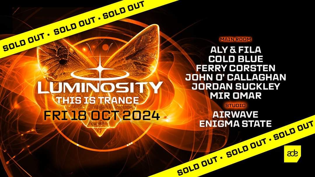 Next Friday!! If you're coming along, ill see you at 2am for <a href="/LuminosityEvent/">Luminosity Events</a> This Is Trance where ill be smashing out modern, classics and Enigma State Trance.......for 3 HOURS!
See you there! ♥