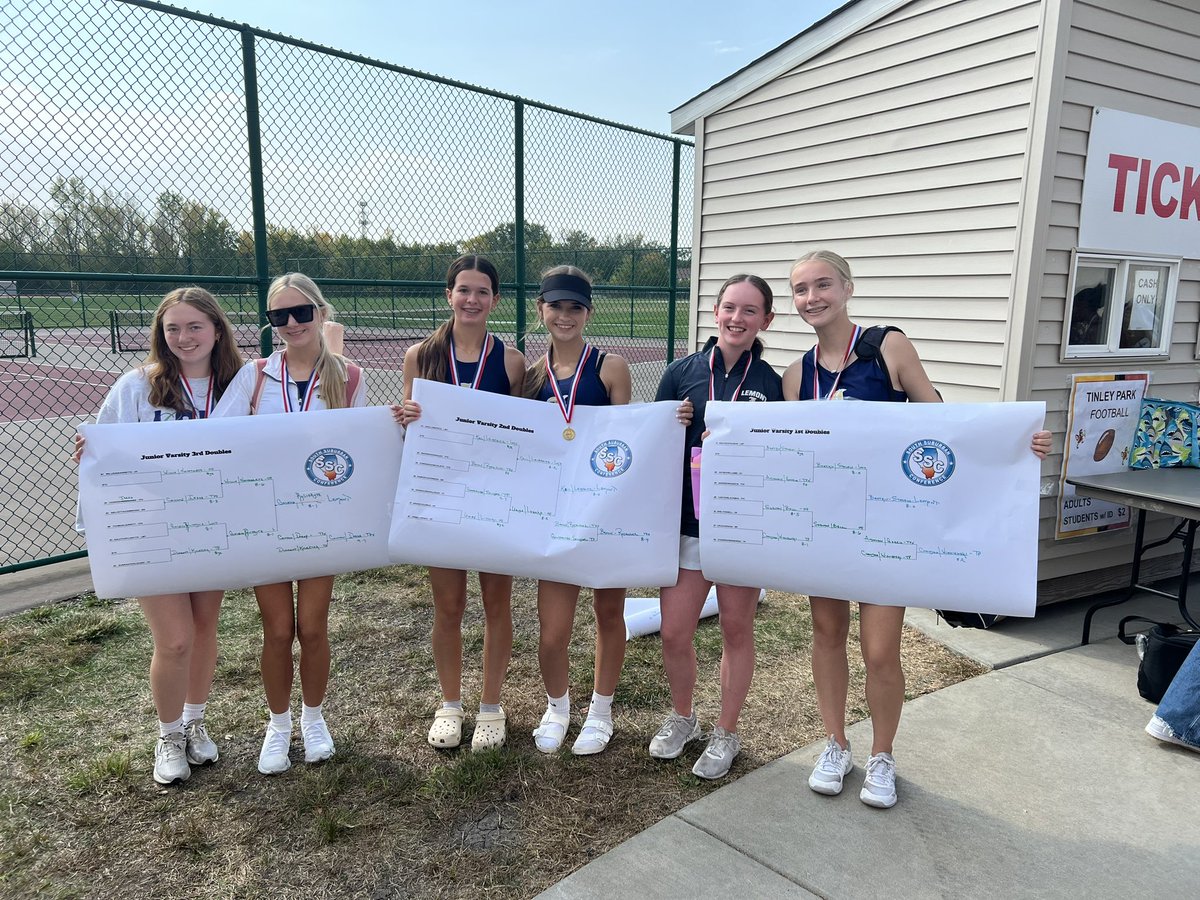 JV tennis wins conference 1st place finish for everyone!