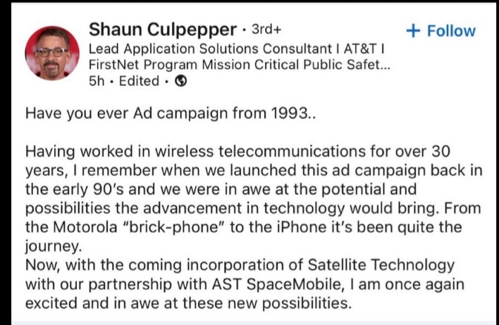 AAAtothemoon's tweet image. $asts GAMECHANGER!
MORE than just a company.....