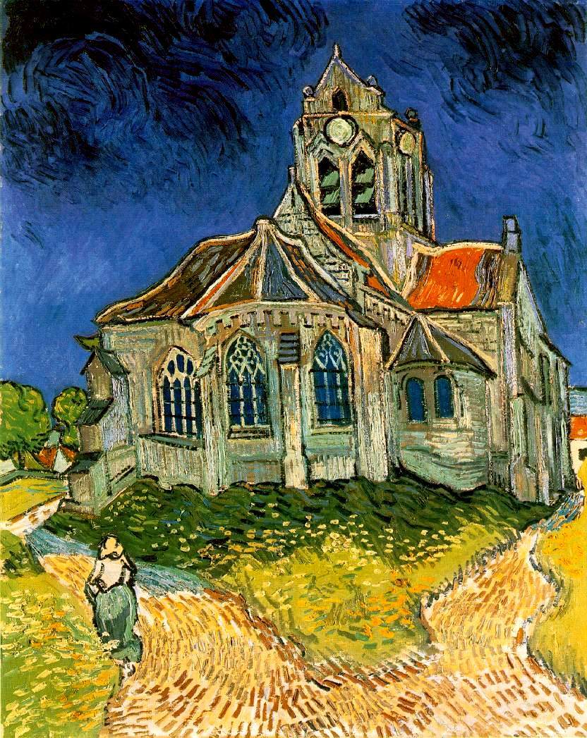 The Church at Auvers, 1890 #artbots #vangogh