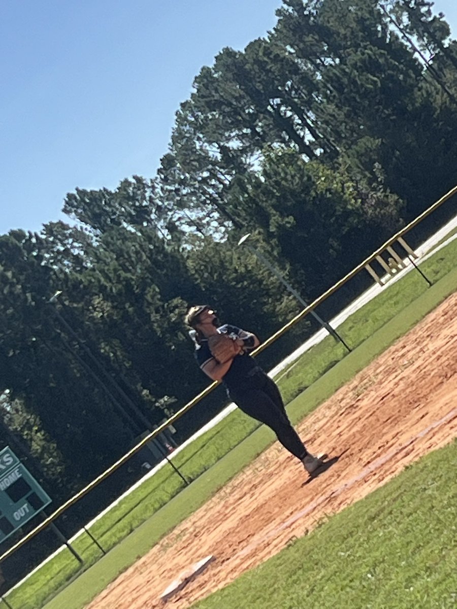 LeahDenmark24's tweet photo. Played in my last regular season high school game this morning. I went 2 for 3 at the plate with a double and triple. I finished my season .424 at the plate over 66 at bats. I had the most chances in the field this morning with 5 locking down 3rd with 3 putouts and 2 assists 💪🏼🩵 🌊 Now on to playoffs! @SoftballDown @CoastRecruits @gatorjack72 @TeamLLBH