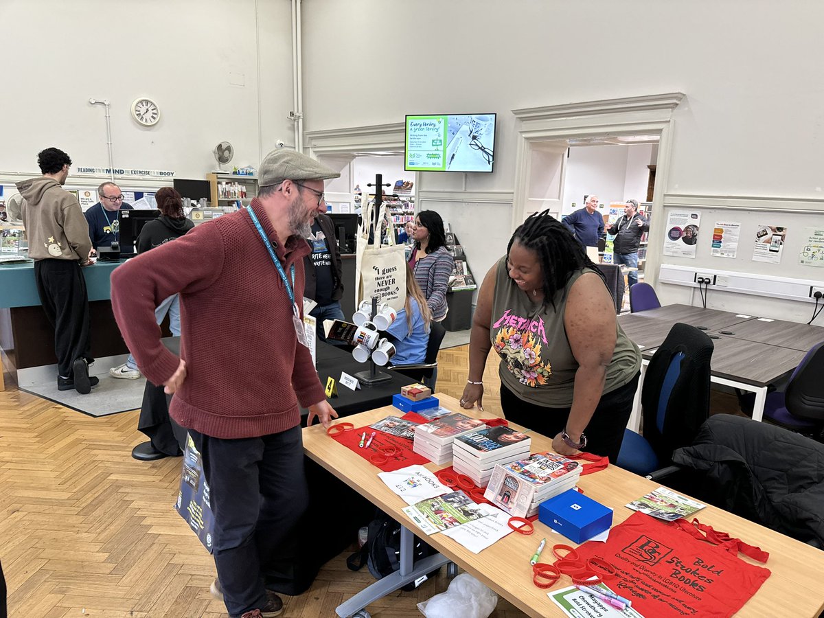 graybo_what's tweet image. Local Writers Fair at @leicesterlibrar for @librariesweek #GreenLibrariesWeek 
@boldstrokebooks @JUPodcast @LauraPAuthor