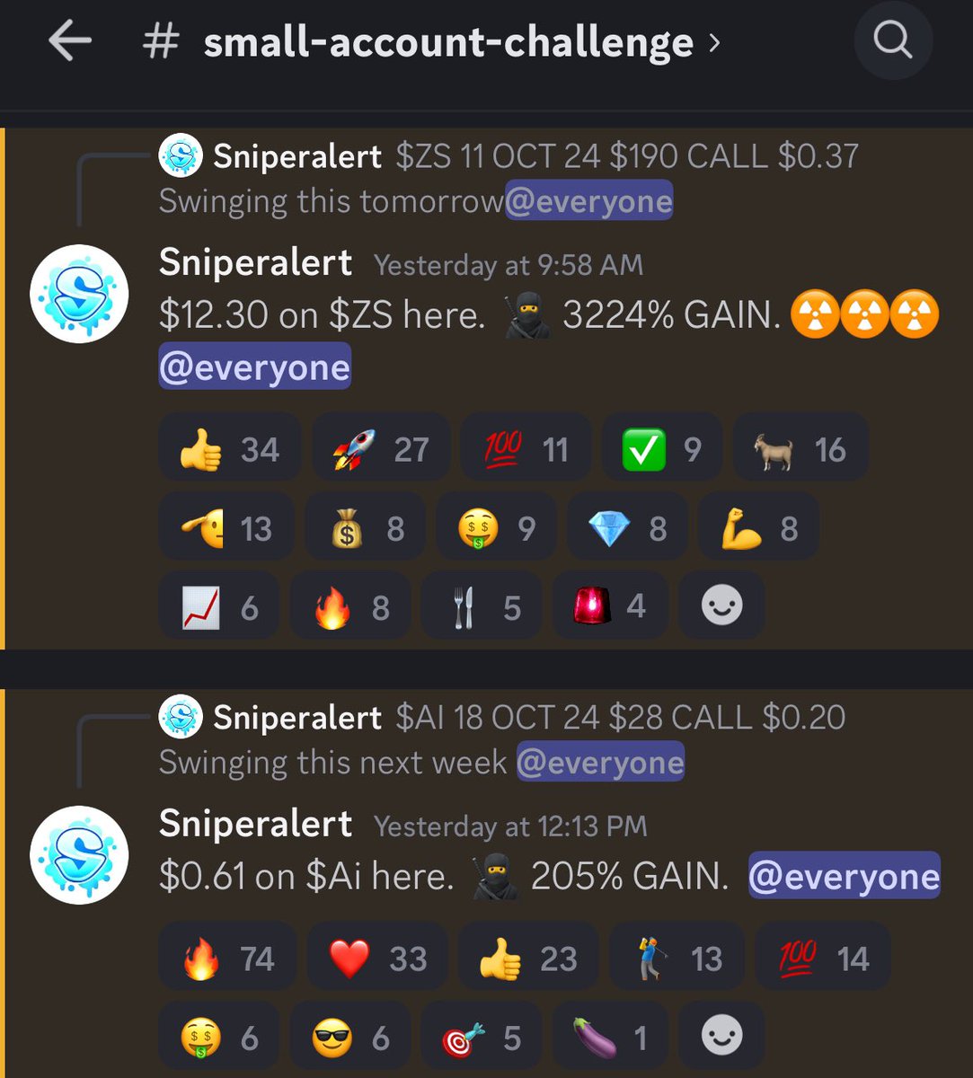 StockOptions888's tweet image. Starting a $100 to $100,000 free discord only Challenge

I charge $0/ a month

RT + Like &amp;amp; Comment “Discord” and I’ll send it you the invite link  

(Must be follow to DM)