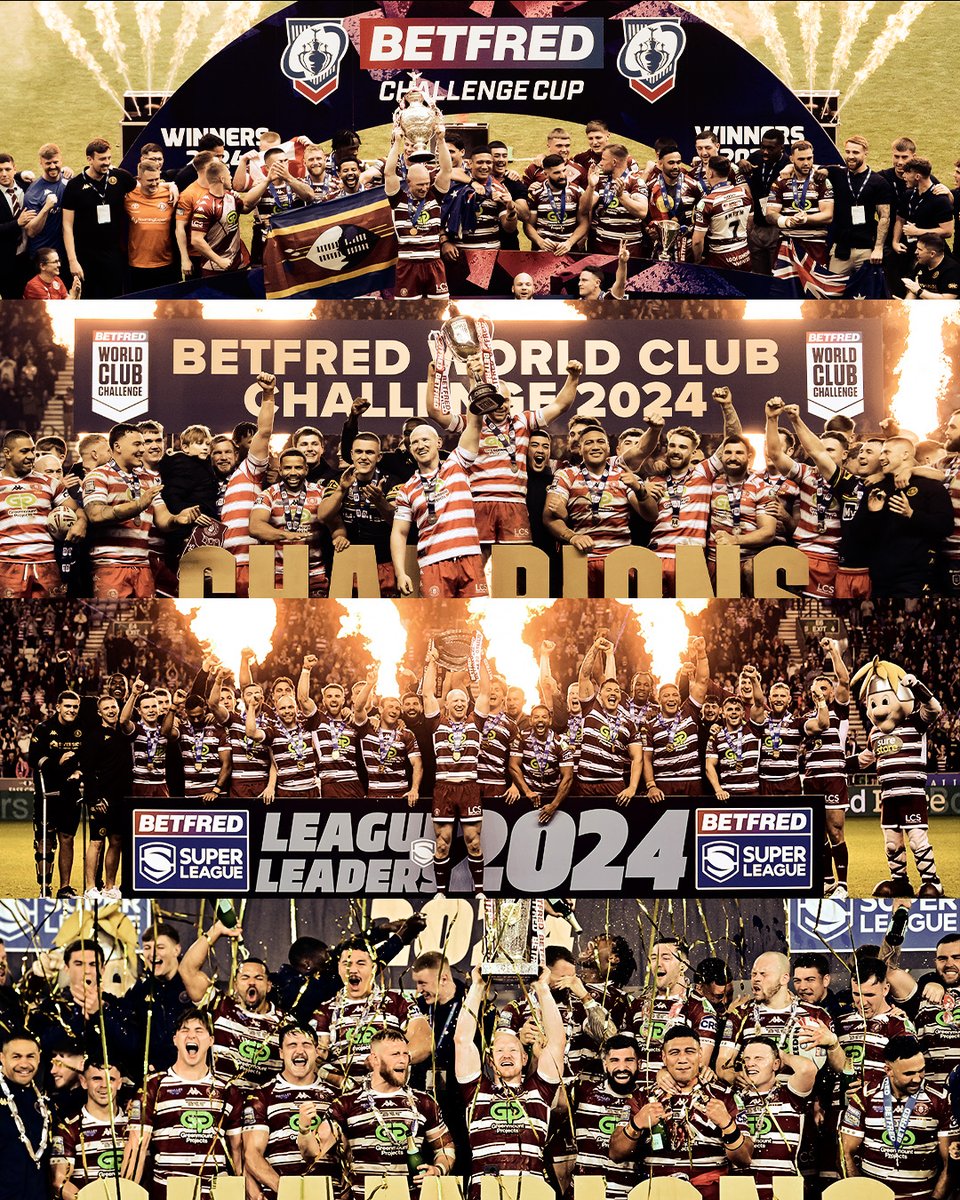 A FOUR-midable year 🏆

<a href="/WiganWarriorsRL/">Wigan Warriors 🍒⚪️</a> become the first team in the #SuperLeague era to secure the quadruple 4️⃣ 🙌
