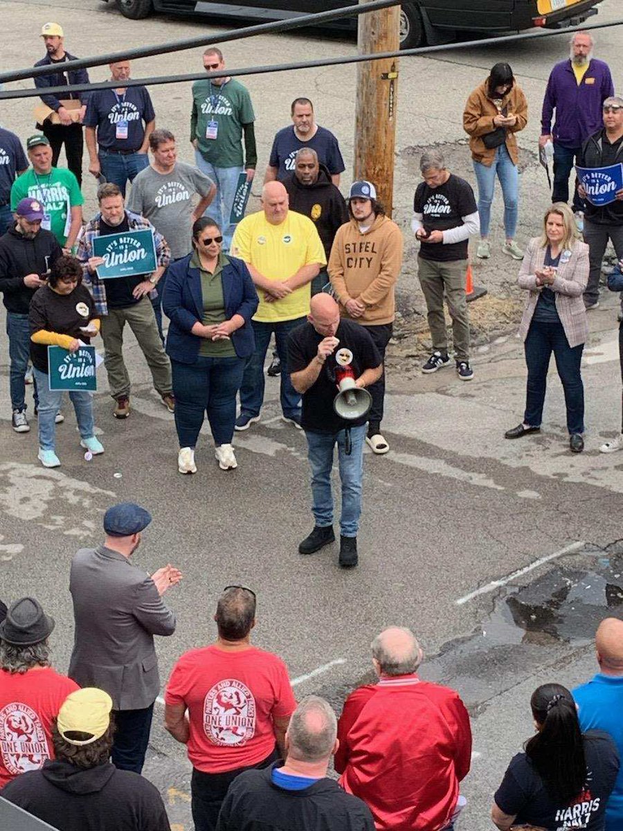 AlleghenyLabor's tweet photo. Shoutout to our @IUBAC brothers and sisters and all our union workers putting in their time and energy today on the phones and the doors to help elect #HarrisWalz, @SenBobCasey and all our endorsed candidates! https://t.co/cxzerDmpBU