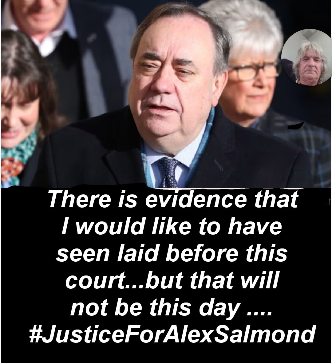 TheIndyNinja1's tweet photo. There is evidence that I would like to have seen laid before this court...but that will not be this day .... #JusticeForAlexSalmond https://t.co/bH4rI5pobY