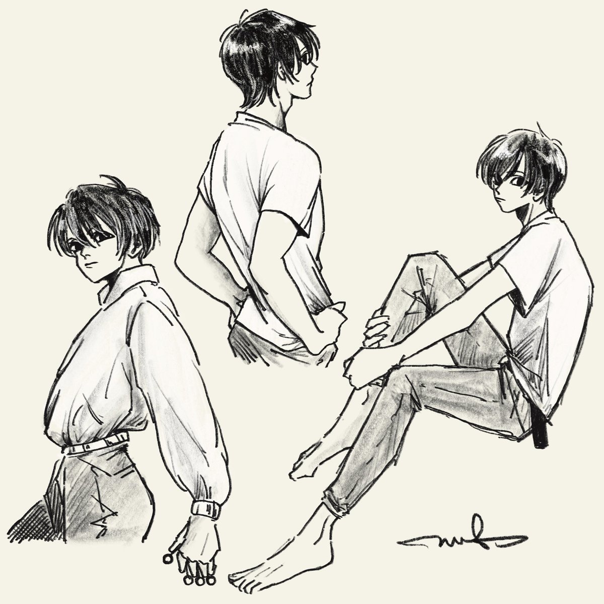 ark_mono's tweet photo. イルミ　短髪　練習 https://t.co/EwccQVBU4w