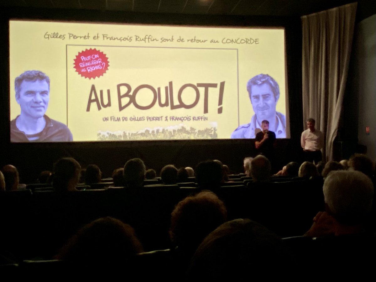 Quel film utile! Merci <a href="/Francois_Ruffin/">François Ruffin</a> et <a href="/Gilles_Perret/">Gilles Perret</a> de rendre la dignité à tant d’invisibles, d’oubliés, de visages touchants et percutants.
Venu en famille voir l’avant première de <a href="/auboulot_film/">Au Boulot!</a>, à #Nantes, je vous encourage vivement à aller voir de film dès le 6 nov!
