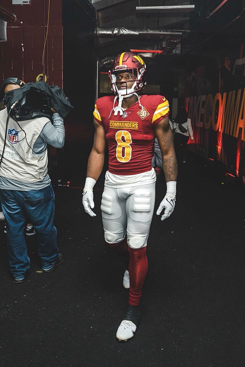 AdamSchefter's tweet image. Commanders RB Brian Robinson, who hadn’t practiced this week due to a knee injury, was downgraded to out for Sunday’s game at Baltimore.