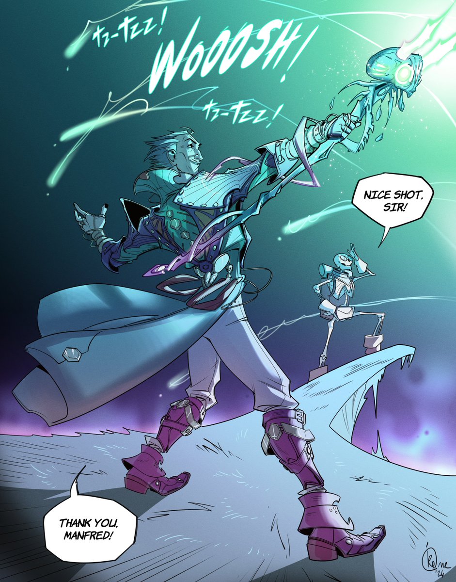 Nothing special, just thinking of them enjoying some fresh air and playing (clay) soul shooting all night.
👻💥💥💥
#EmmrichVolkarin #Manfred #DragonAgeTheVeilguard