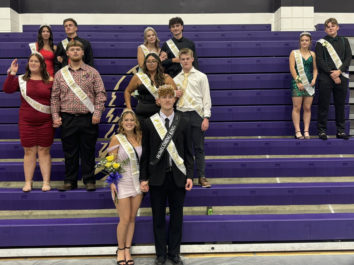 Congratulations to your 2024 Homecoming King and Queen, Sophie and Frank.