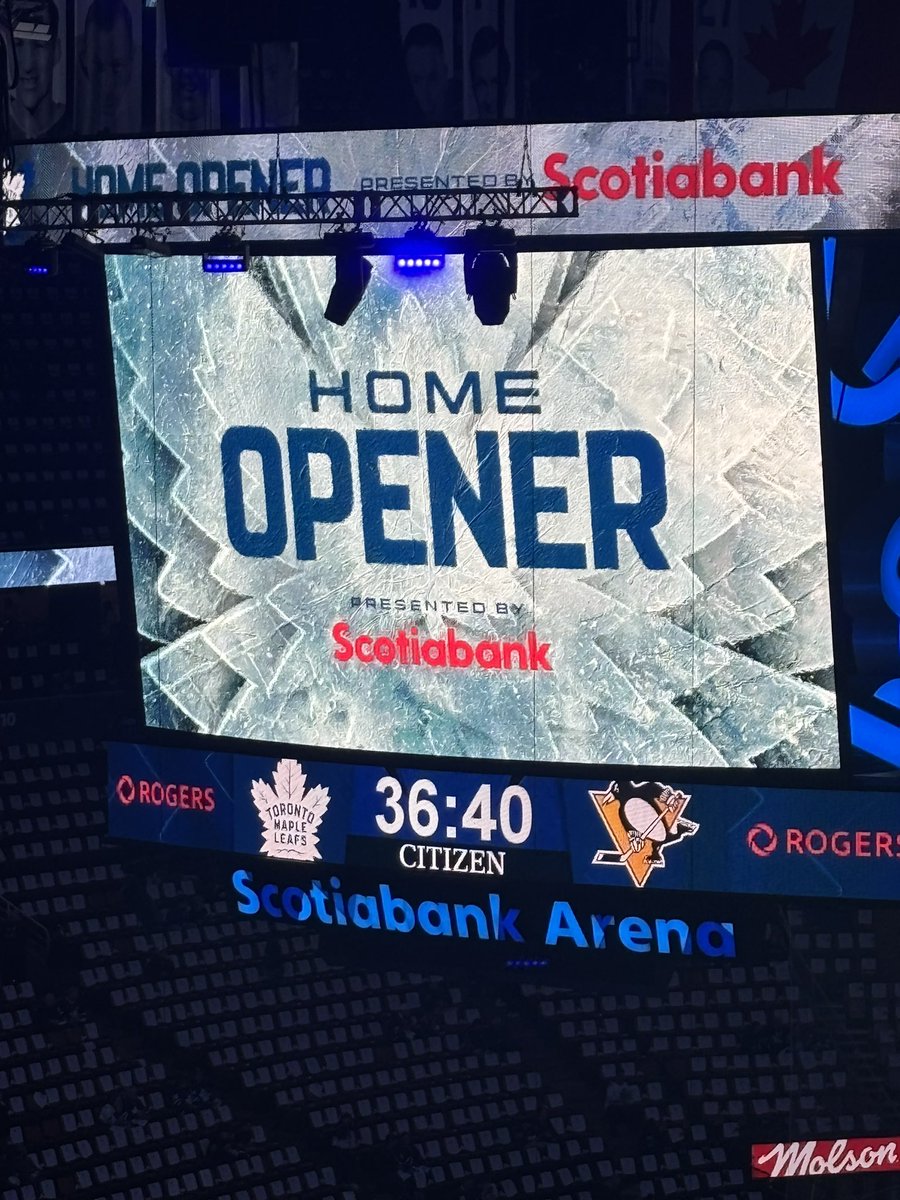 ShellSed94's tweet image. Leafs home opener vs Pens 
#LeafsForever