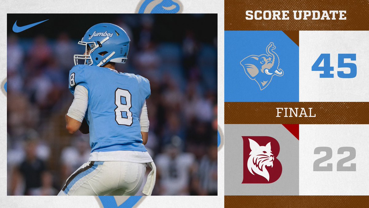 Tufts Jumbos (@tuftsjumbos) on Twitter photo FB | Got it done in Maine!!
Three rushing TDs by Shapiro and his first career 100 yard game, as <a href="/footballtufts/">Tufts University Football</a> rolls past Bates!
Home Saturday against Hamilton.
#JumboPride // #GoJumbos // #d3fb FB | Got it done in Maine!!
Three rushing TDs by Shapiro and his first career 100 yard game, as <a href="/footballtufts/">Tufts University Football</a> rolls past Bates!
Home Saturday against Hamilton.
#JumboPride // #GoJumbos // #d3fb