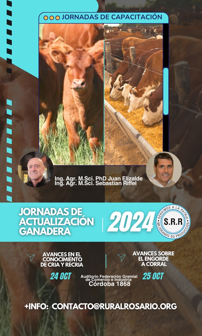 -JORNADAS DE ACTUALIZACIÓN GANADERA-
24 y 25 de octubre- Córdoba 1868

✍️🏼Link de inscripción: forms.gle/KjUtfwshvmJRQw…
☎️Contacto: +54 9 341 615-4261
¡Los esperamos!