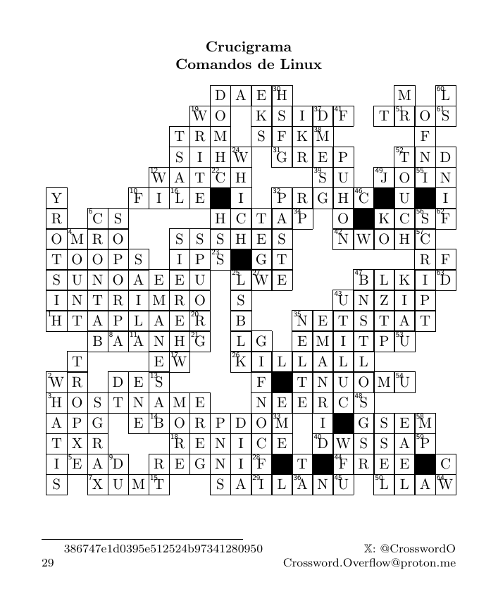 CrosswordO's tweet image. ¿Cuánto sabes de Linux? Pon a prueba tus conocimientos con nuestro nuevo crucigrama sobre comandos. ¡Acepta el desafío! #Linux #crucigrama #tecnología #programación #386747e1d0395e512524b97341280950